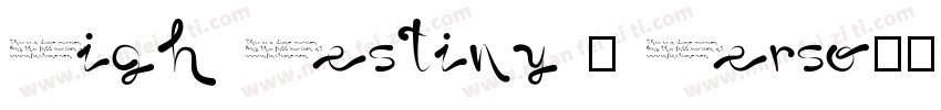 High Destiny – Perso字体转换